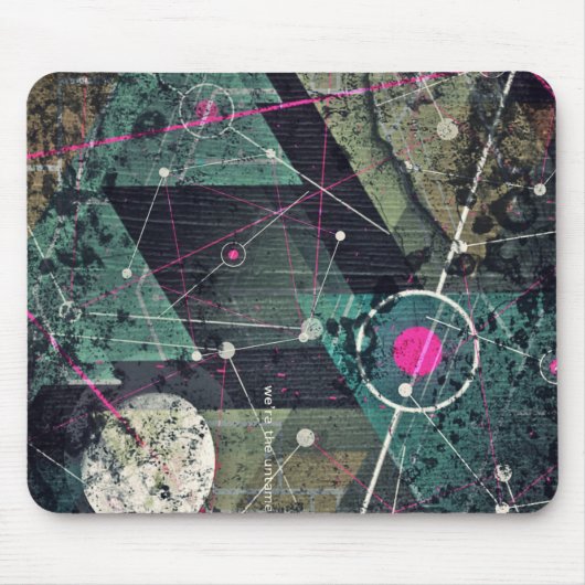 Cool Abstract Digital Graffiti Art Geometic Muismat (Voorkant)