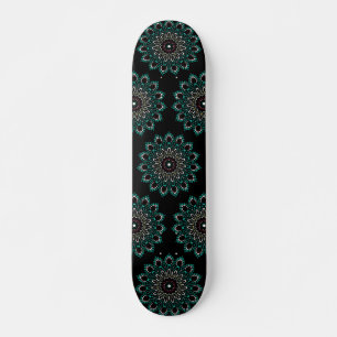 Cool Abstract Geometrisch Mandala Kunstontwerp Skateboard