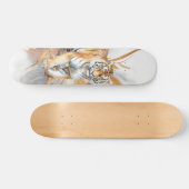 Cool Abstract Kunst & Tijger Skateboard (Horizontaal)