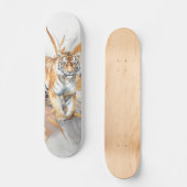 Cool Abstract Kunst & Tijger Skateboard (Voorkant)
