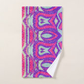 Cool Abstract Modern Gepersonaliseerd Handdoek Set (Handdoek)