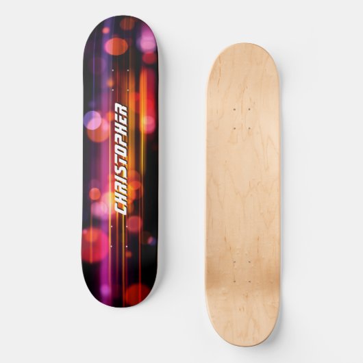 Cool Abstract Motion Graphic Style Skateboard (Voorkant)