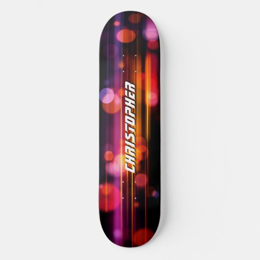 Cool Abstract Motion Graphic Style Skateboard (Voorkant)