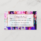 Cool Abstract Roze Blauw Zwart Tie Dye Pattern Visitekaartje (Achterkant)