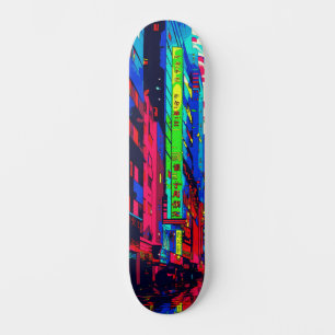 Cool Abstract Stedelijk Stad Landschap Street Art  Skateboard