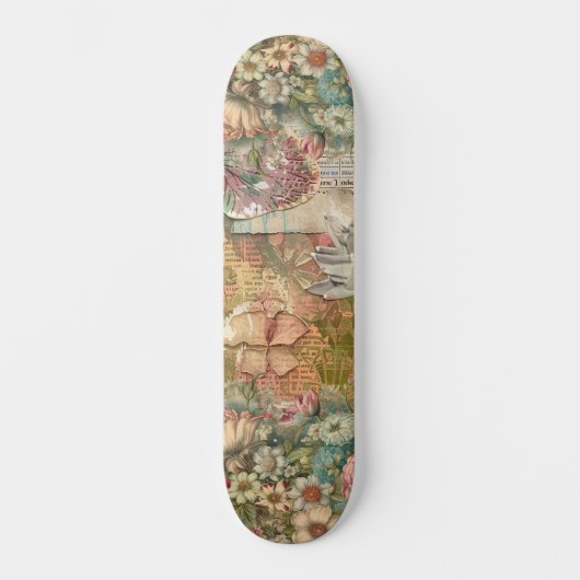 Cool Abstracte  Abstracte Floral Art Street Skateboard (Voorkant)