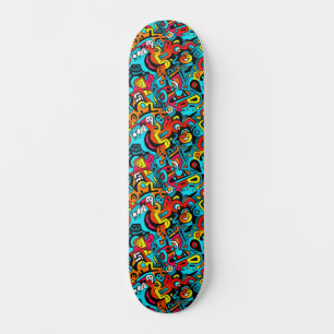 Cool Abstrait Urban Street Art Wide Skateboard