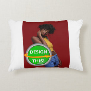 COOL! Accent Pillow 12 "x 16"- polyester Aanpassen Kussen