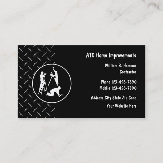 Cool Accueil Améliorations Devis Cartes de visite (Devant)