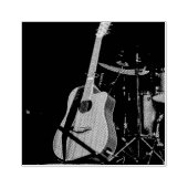 Cool Acoustic Guitar Rubberstempel (Afrduk)