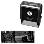 Cool Acoustic Guitar Zelfinktende Stempel (In situ)