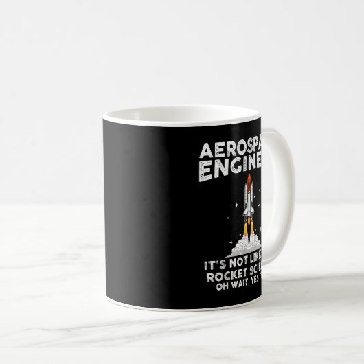 Cool Aerospace Engineer for Men Women Rocket Scien Koffiemok (Voorkant rechts)