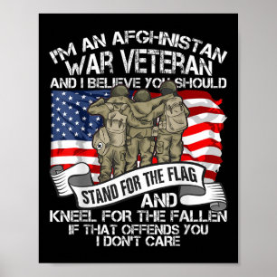 Cool Afghanistan War Veteran Soldier Trotse Vetera Poster