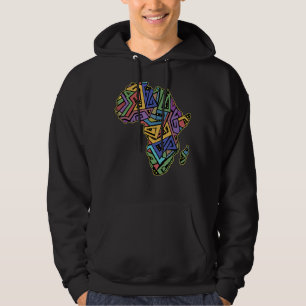 Cool Africa Map Afrikaanse Afrikanen Geography Wor Hoodie
