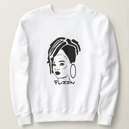Cool Afrikaans Queen Sweatshirt (Design voorkant)