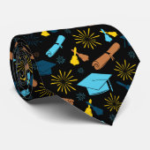 Cool Afstuderen Thema Black Stropdas (Opgerold)