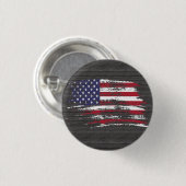 Cool American flag design Ronde Button 3,2 Cm (Voorkant /achterkant)