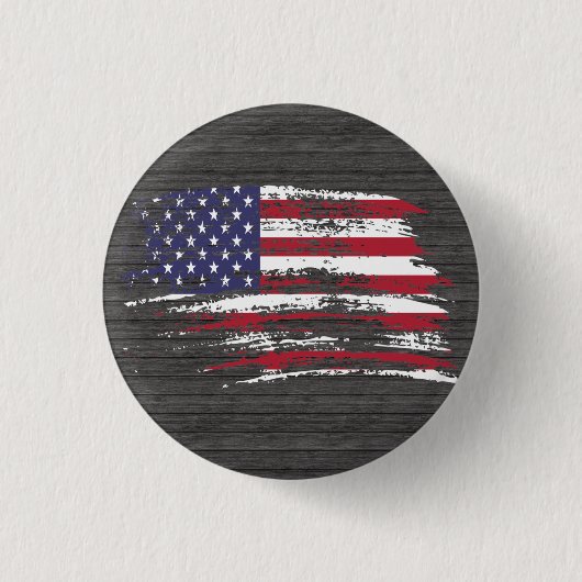 Cool American flag design Ronde Button 3,2 Cm (Voorkant)