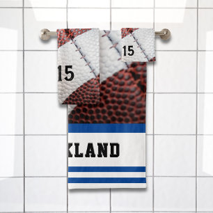 Cool American Football close-up foto Bad Handdoek