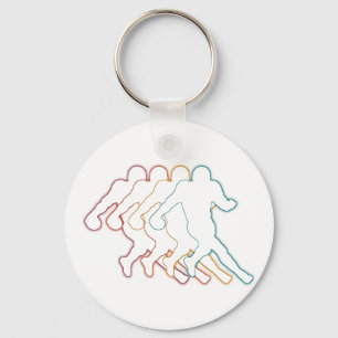 Cool American Football Player Artwork Sleutelhanger