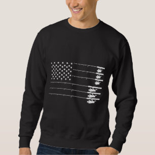 Cool Amerikaanse vlag Vist Polen Trui