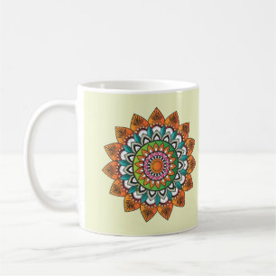 Cool and Colorful Mandala Pattern Koffiemok