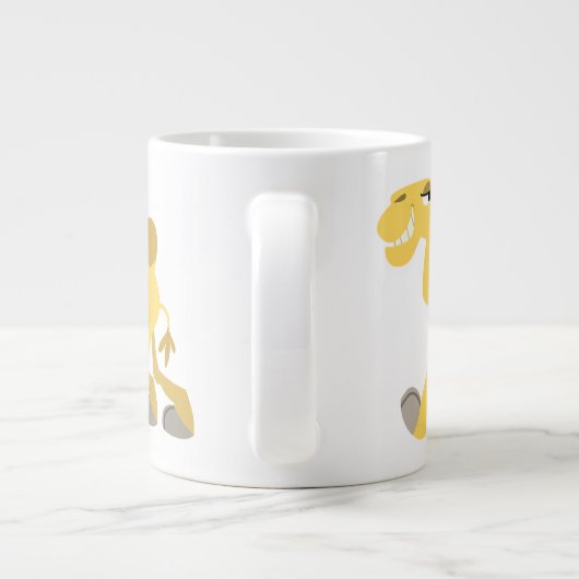 Cool and Cute Cartoon Camel Jumbo Mok (Achterkant)