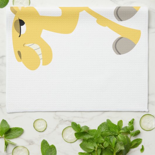 Cool and Cute Cartoon Camel Kitchen Towel Theedoek (Gevouwen)