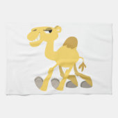 Cool and Cute Cartoon Camel Kitchen Towel Theedoek (Horizontaal)