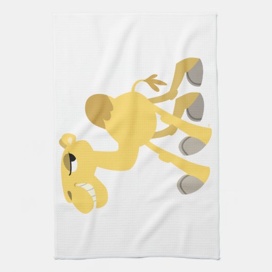 Cool and Cute Cartoon Camel Kitchen Towel Theedoek (Verticaal)
