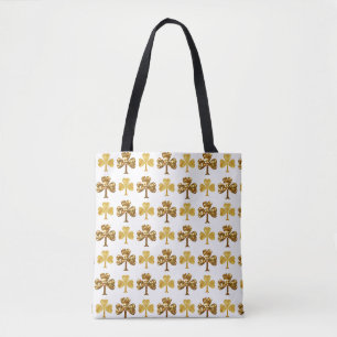 Cool and Elegant Gold Shamrock Pattern St. Patrick Draagtas