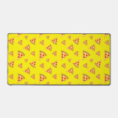 Cool and fun pizza slices pattern neon yellow (Recto)