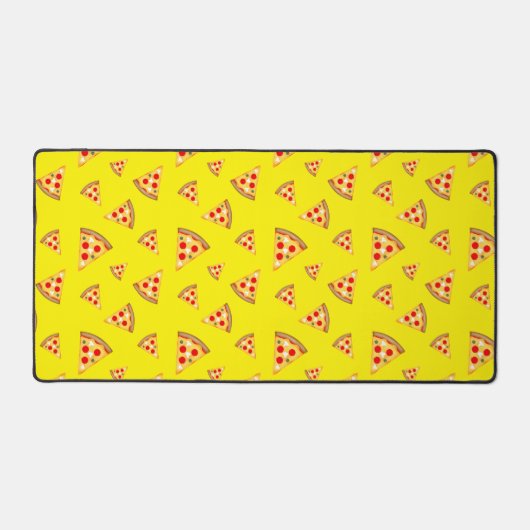 Cool and fun pizza slices pattern neon yellow (Recto)
