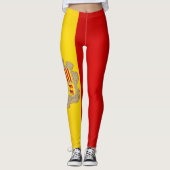 Cool Andorra Flag Mode Leggings (Voorkant)