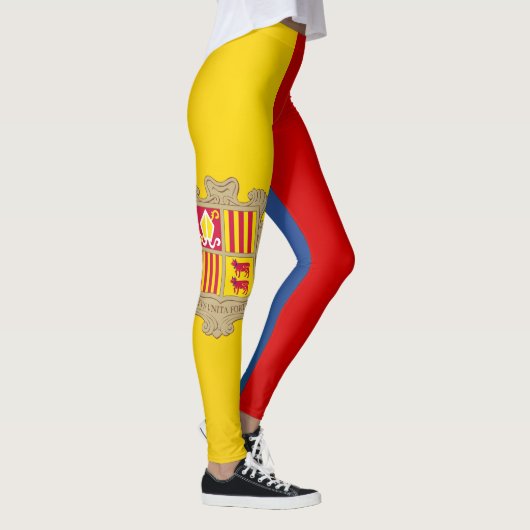 Cool Andorra Flag Mode Leggings (Rechts)