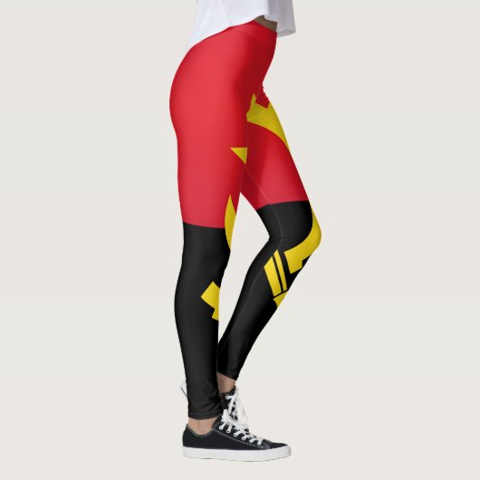Cool Angola Flag Mode Leggings (Rechts)