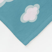 Cool Animal Pattern - Comic Eenhoorn 3 Fleece Deken (Hoek)