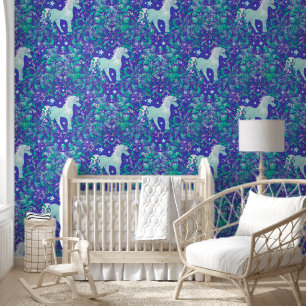 Cool Animal Pattern - Mandala Unicorn 1 Behang