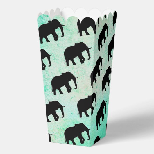 Cool Animal Pattern - Olifant 5a Bedankdoosjes (Voorkant)