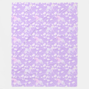 Cool Animal Pattern - Paardensilhouet 3 Fleece Deken