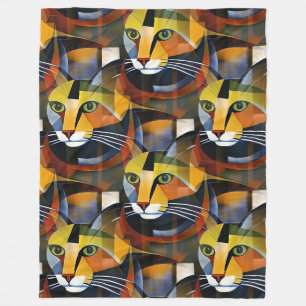 Cool Animal Pattern - Schattige Cats 2 Fleece Deken