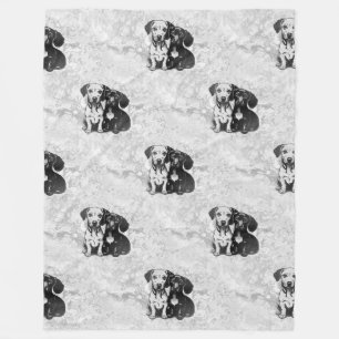 Cool Animal Pattern - Schattigee Honden 1 Fleece Deken
