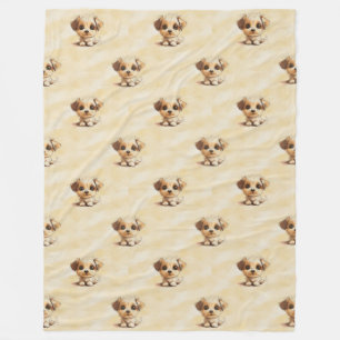 Cool Animal Pattern - Schattigee Honden 5 Fleece Deken