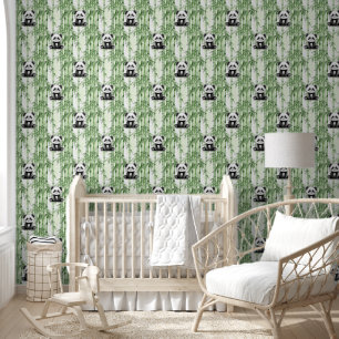 Cool Animal Pattern - Schattigee Panda 1 Behang