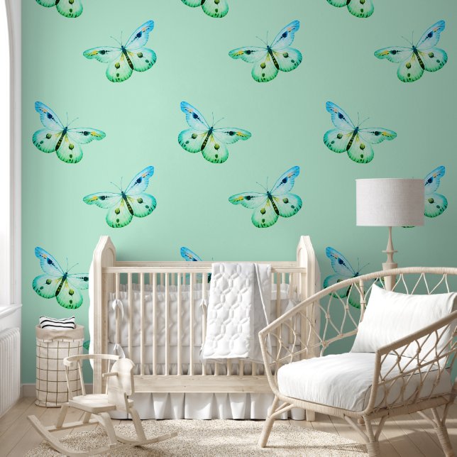 Cool Animal Pattern - Vlinder 1c Behang (Kinderen)