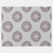 Cool Animal Pattern - Wolf Head Mandala 1 Fleece Deken (Voorkant (Horizontaal))