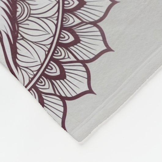 Cool Animal Pattern - Wolf Head Mandala 1 Fleece Deken (Hoek)