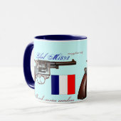 Cool antiek Lebel French revolver mok design (Voorkant links)