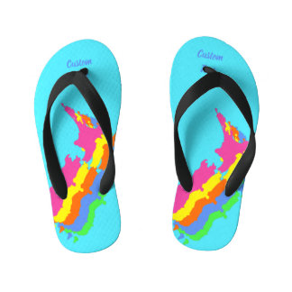 Cool Aotearoa New Zealand Fluorescent Jandals Fli Kinder Teenslippers