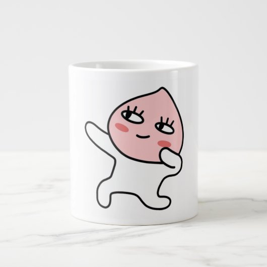 Cool Apeach Extra Grote Beker (Voorkant)
